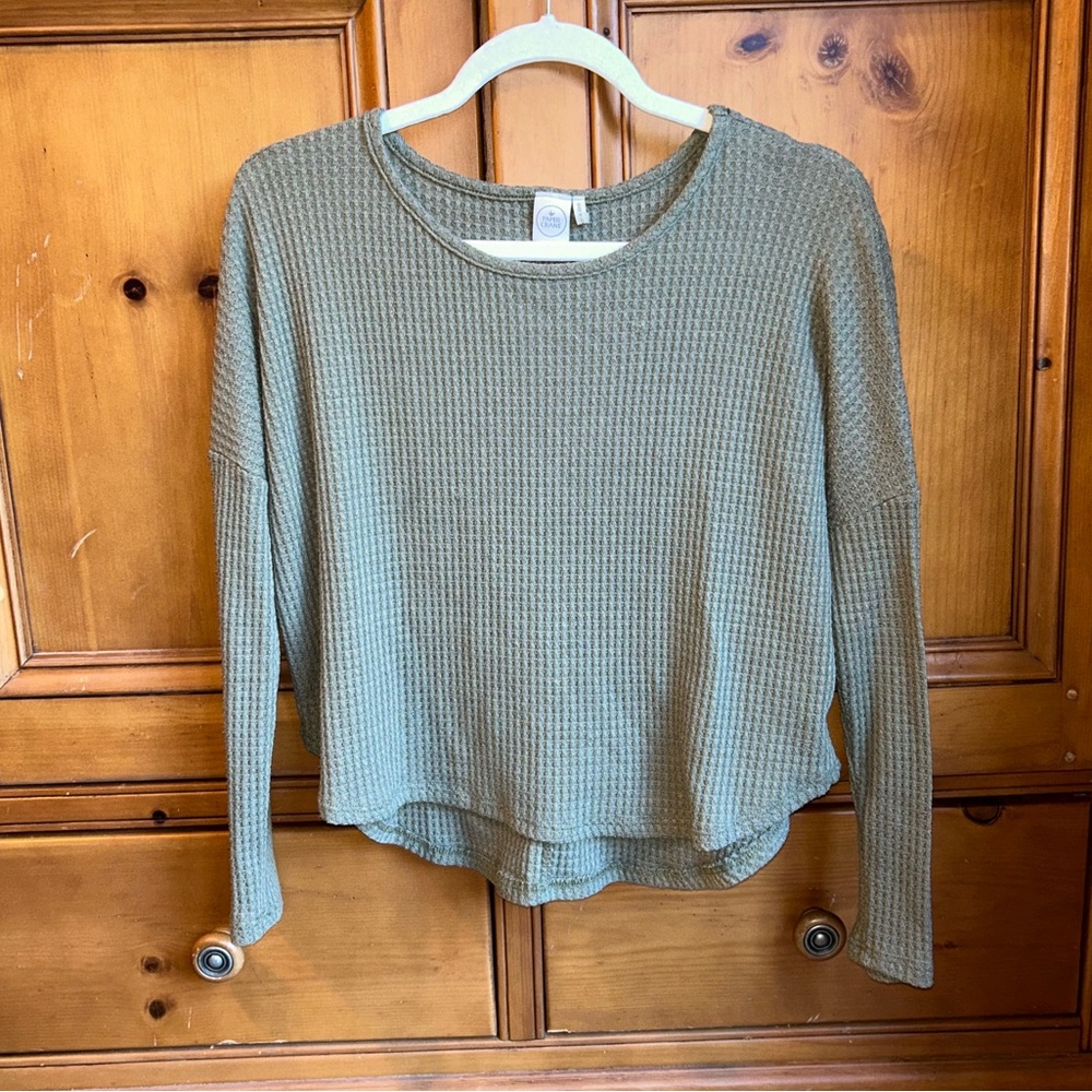 Green Knit Long Sleeve